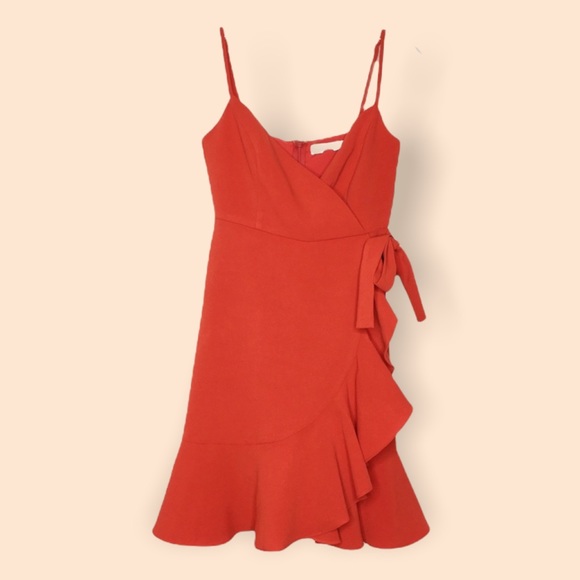 Likely Ruffled Red Mini Dress - Picture 2 of 9